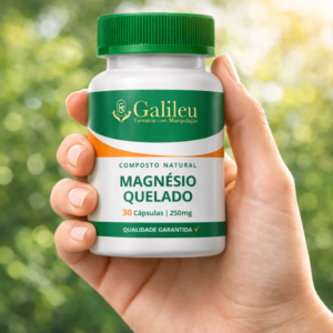 Magnésio Quelado 250mg - Farmácia Galileu C/ 30,6090 Caps