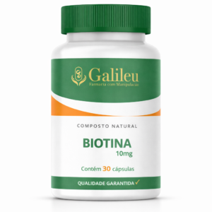 Cápsulas de Biotina 10mg – Crescimento Capilar e Fortalecimento das Unhas