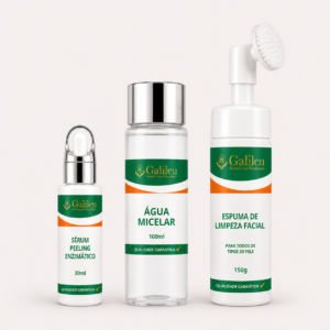 Kit Skin Care (Sérum, Água Micelar e Espuma de Limpeza) – Rotina Completa para Pele Saudável e Radiante