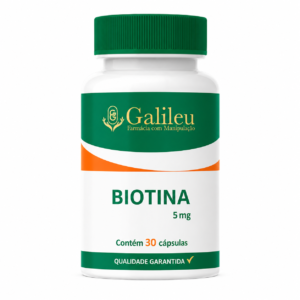 Cápsulas de Biotina 10mg – Crescimento Capilar e Fortalecimento das Unhas