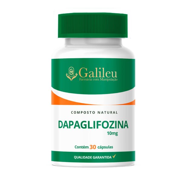 Cápsulas Dapagliflozina 10mg - Gastroresistente - 30 à 90 Caps