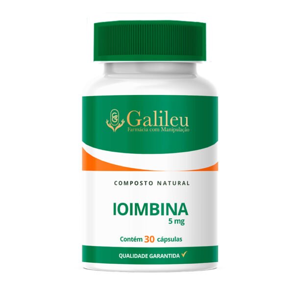 Ioimbina 5mg – Estímulo Natural para Energia e Queima de Gordura - 30 à 90 Caps