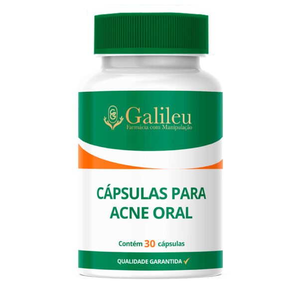 Cápsula para Acne Oral – Controle Natural da Oleosidade e Saúde da Pele - C/ 30,60,90 Caps