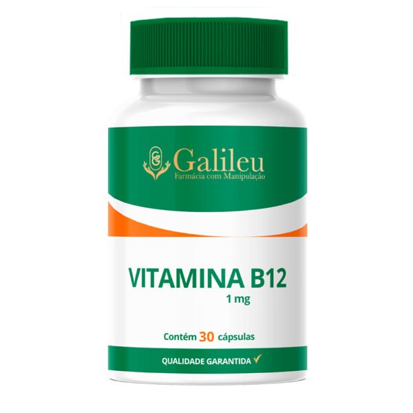 Cápsulas de Vitamina B12 - 1mg - C/ 30,60,90 Cápsulas