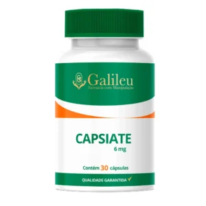 Capsiate 6mg – Suplemento para Aceleração do Metabolismo e Queima de Gordura - C/ 30,60,90 Cápsulas