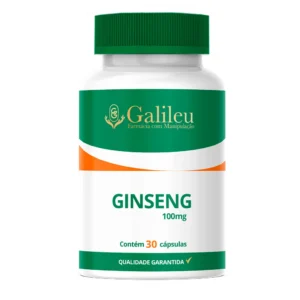 Cápsulas Ginseng 100mg – Energia, Resistência e Vitalidade Natural - C/ 30,60,90 Cápsulas