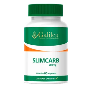 Cápsulas SlimCarb 200MG - Redutor de Medidas e Controle de Carboidratos - 60,120,180 Caps