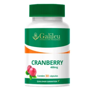 Cranberry 400mg – Saúde do Trato Urinário - C/ 30,60,90 Cápsulas