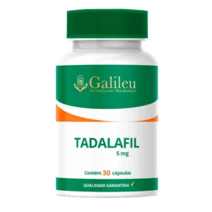 Tadalafil 5mg - Tratamento da Disfunção Erétil - C/ 30,60,90 Cápsulas