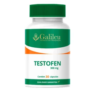 Testofen 300mg – Suplemento para Força, Desempenho e Testosterona - C/ 30,60,90 Cápsulas