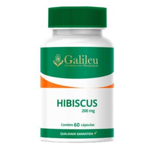 Cápsulas de Hibiscus 200mg – 60,120,180 Caps – Saúde Natural para o Corpo e o Coração