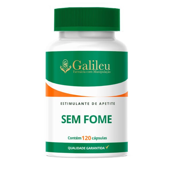 Sem Fome – Estimulante de Apetite e Suplemento Nutricional - 60,120,180 Caps - Imagem 2