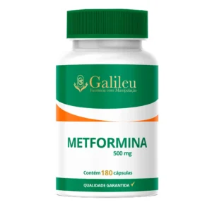 Cápsulas de Metformina 500mg - 60,120,180 Caps – Controle Glicêmico Eficaz
