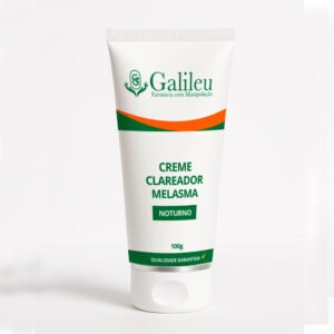 Creme Clareador Melasma Noturno - Tratamento Intensivo para Manchas e Uniformização da Pele - 30,60,100g