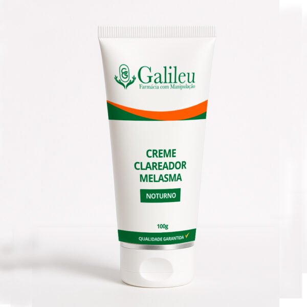 Creme Clareador Melasma Noturno - Tratamento Intensivo para Manchas e Uniformização da Pele - 30,60,100g