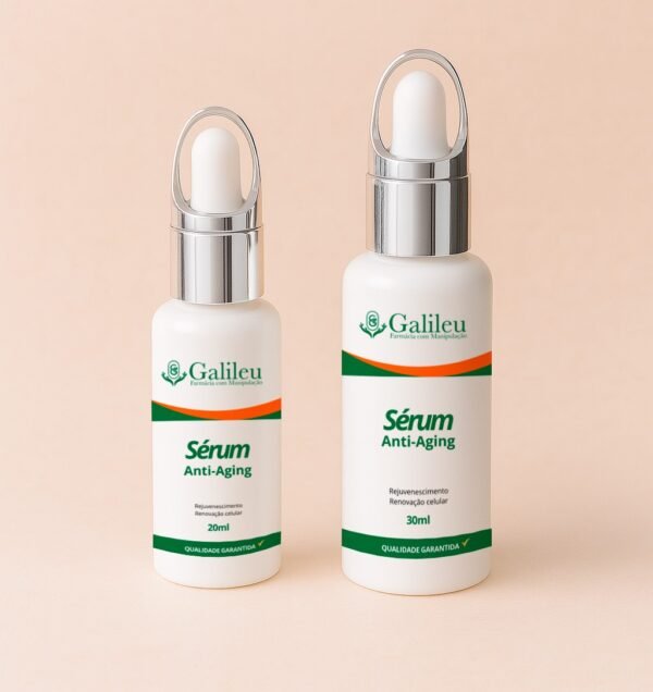 Sérum Anti-Aging – Hidratação e Rejuvenescimento Profundo da Pele - 20 ml e 30 ml