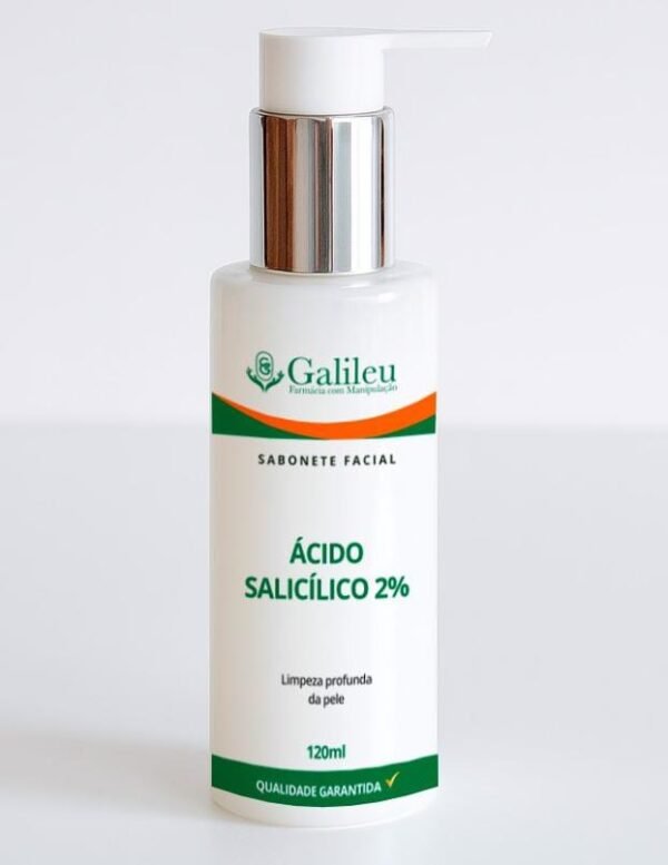 Sabonete Ácido Salicílico 2% - 120ml - Limpeza e Cuidado para Peles Acneicas