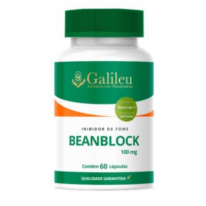 Cápsulas Beanblock 100mg – Inibidor Natural de Fome c/ Selo de Autenticação - 60,120,180 Cápsulas