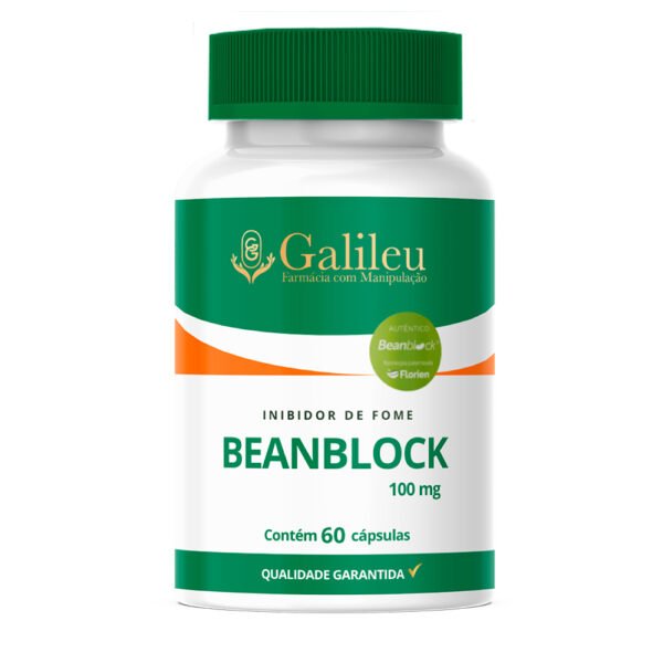 Cápsulas Beanblock 100mg – Inibidor Natural de Fome c/ Selo de Autenticação - 60,120,180 Cápsulas