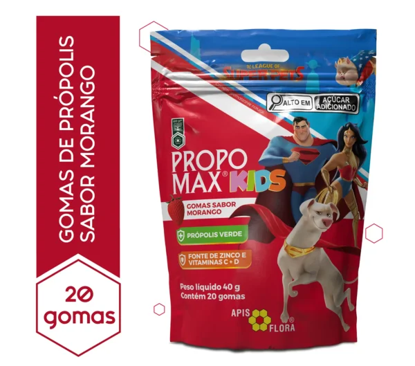 Propomax Kids - Gomas Sabor Morango - Suplemento Infantil para Imunidade e Bem-Estar