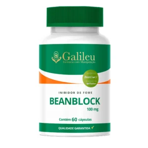Cápsulas Beanblock 100mg – Inibidor Natural de Fome c/ Selo de Autenticação - 60,120,180 Cápsulas
