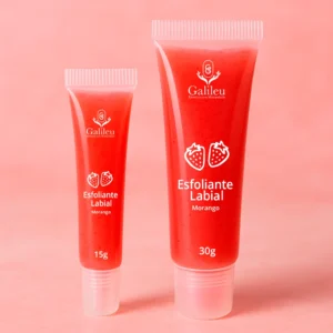 Esfoliante Labial de Morango Renovação e Hidratação para Seus Lábios 15g e 30g