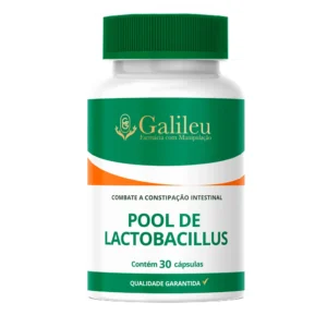 Pool de Lactobacillus Equilíbrio Intestinal e Saúde do Organismo 30 Cápsulas
