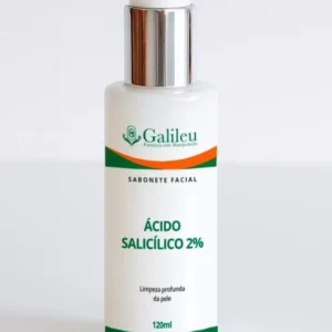 Sabonete Ácido Salicílico 2% 120ml Limpeza e Cuidado para Peles Acneicas