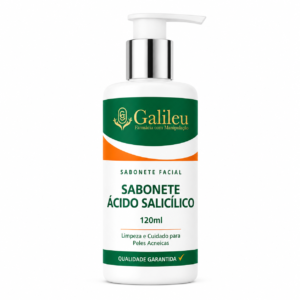 Sabonete Ácido Salicílico 2% - 120ml - Limpeza e Cuidado para Peles Acneicas