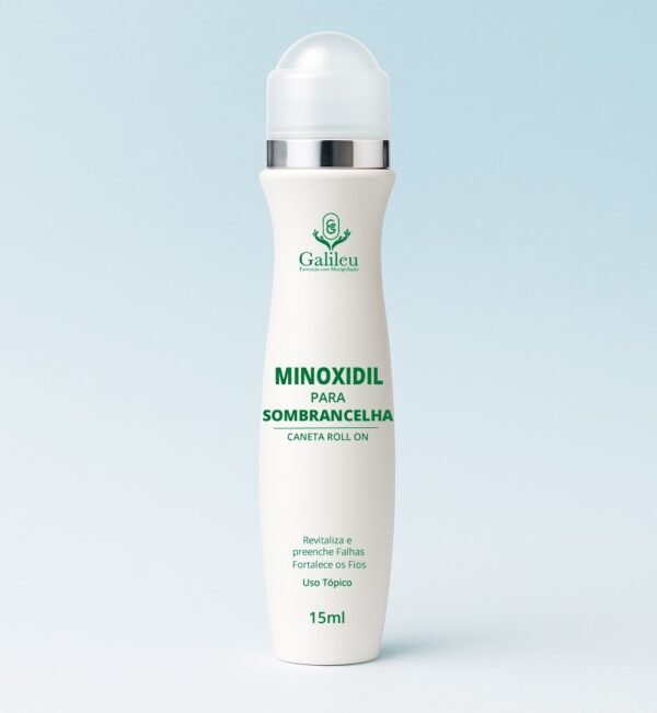 Minoxidil para Sobrancelha Caneta Roll-On – Estímulo ao Crescimento e Preenchimento Natural - 15 ml