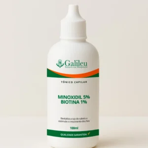 Minoxidil com Biotina – Loção Tônica Capilar para Fortalecimento e Crescimento dos Fios - 100ml