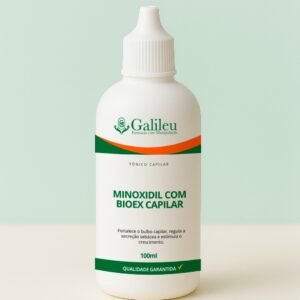 Loção Capilar Minoxidil com Bioex Capilar – Fortalecimento e Crescimento dos Fios - 100 ml
