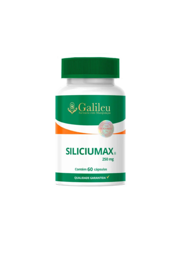 Siliciumax 250mg cápsulas suplemento alimentar frasco
