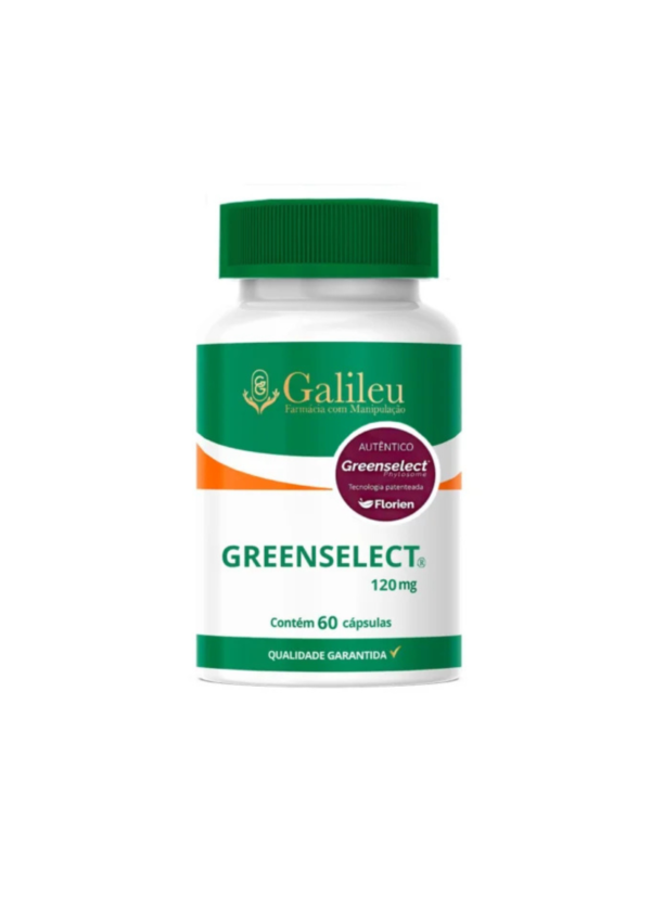 Greenselect 120mg cápsulas suplemento para controle de peso frasco