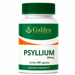 Cápsulas de Psyllium 500mg – Saúde, Equilíbrio e Bem-Estar em Cada Dose - 60,120,180 Caps