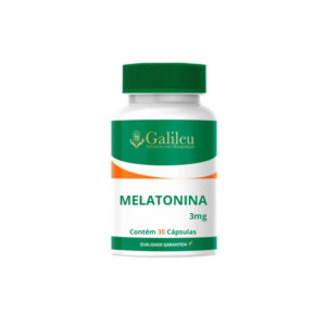 Cápsulas para Insônia - Melatonina 3mg – Para Noites Tranquilas e Relaxantes - 30,60,90 Caps