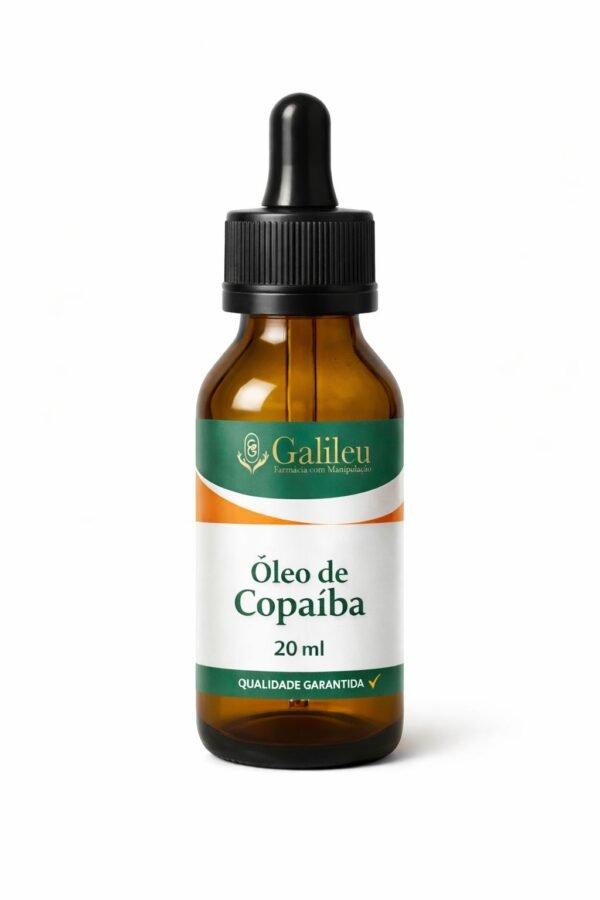 Óleo de copaíba 100% puro 20ml frasco conta-gotas