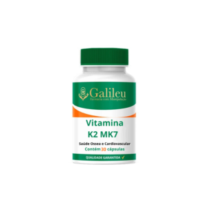 Vitamina K2 MK7 - Saúde Ossea e Cardiovascular - C/ 30, 60, 90 Cápsulas