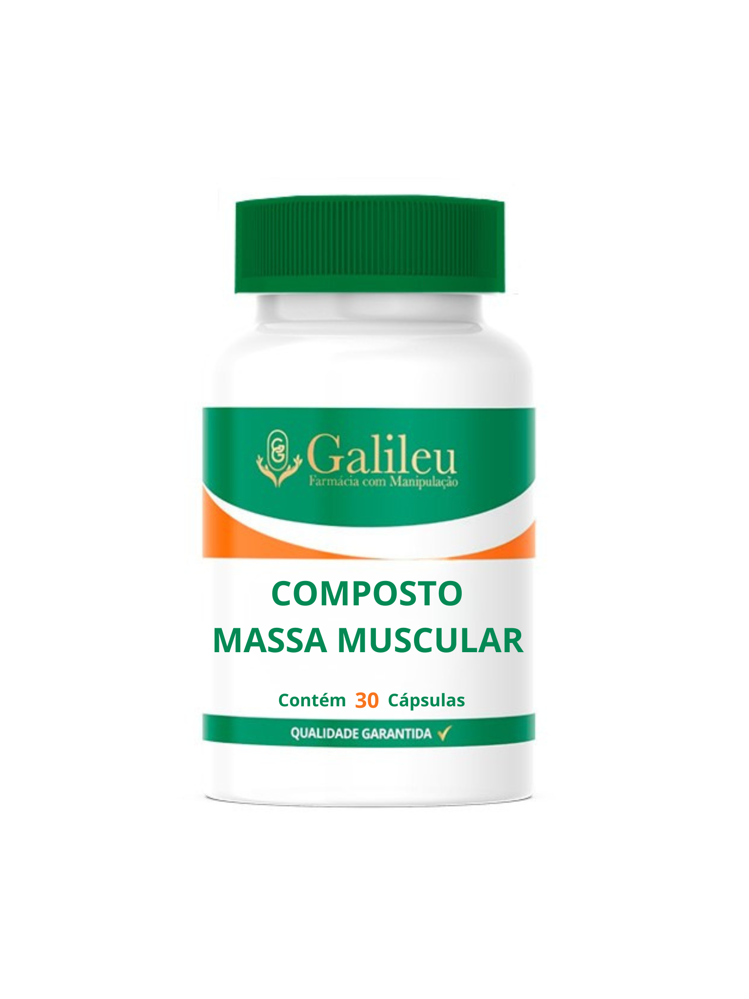 Composto para Massa Muscular - C/ 30,60,90 Caps