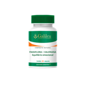 Equilíbrio Emocional Natural com Passiflora e Valeriana - C30,60,90 CAPS