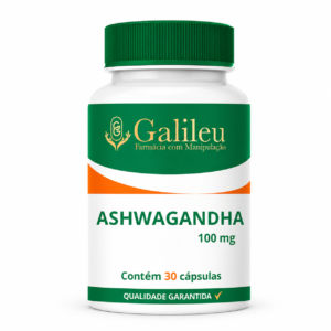 Ashwagandha 100mg: Tecnologia Natural para Corpo e Mente - C/30,60,90 CAPS