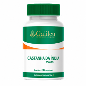 Castanha da Índia 250mg - Auxiliar a Circulação Venosa e o Conforto das Pernas - C/ 60,120,180 Cápsulas